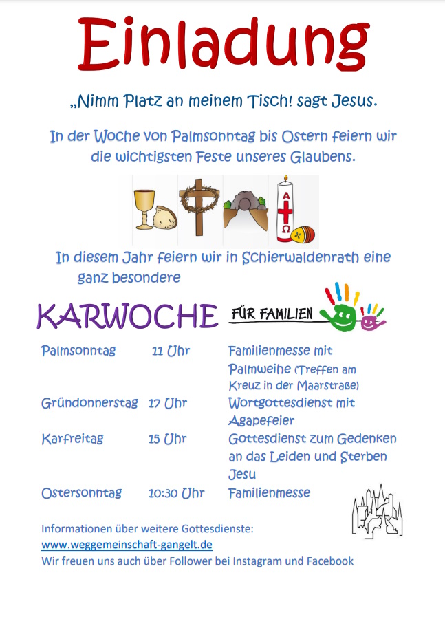FAmilien-Liturgie 2024 (c) Weggemeinschaft Gangelt