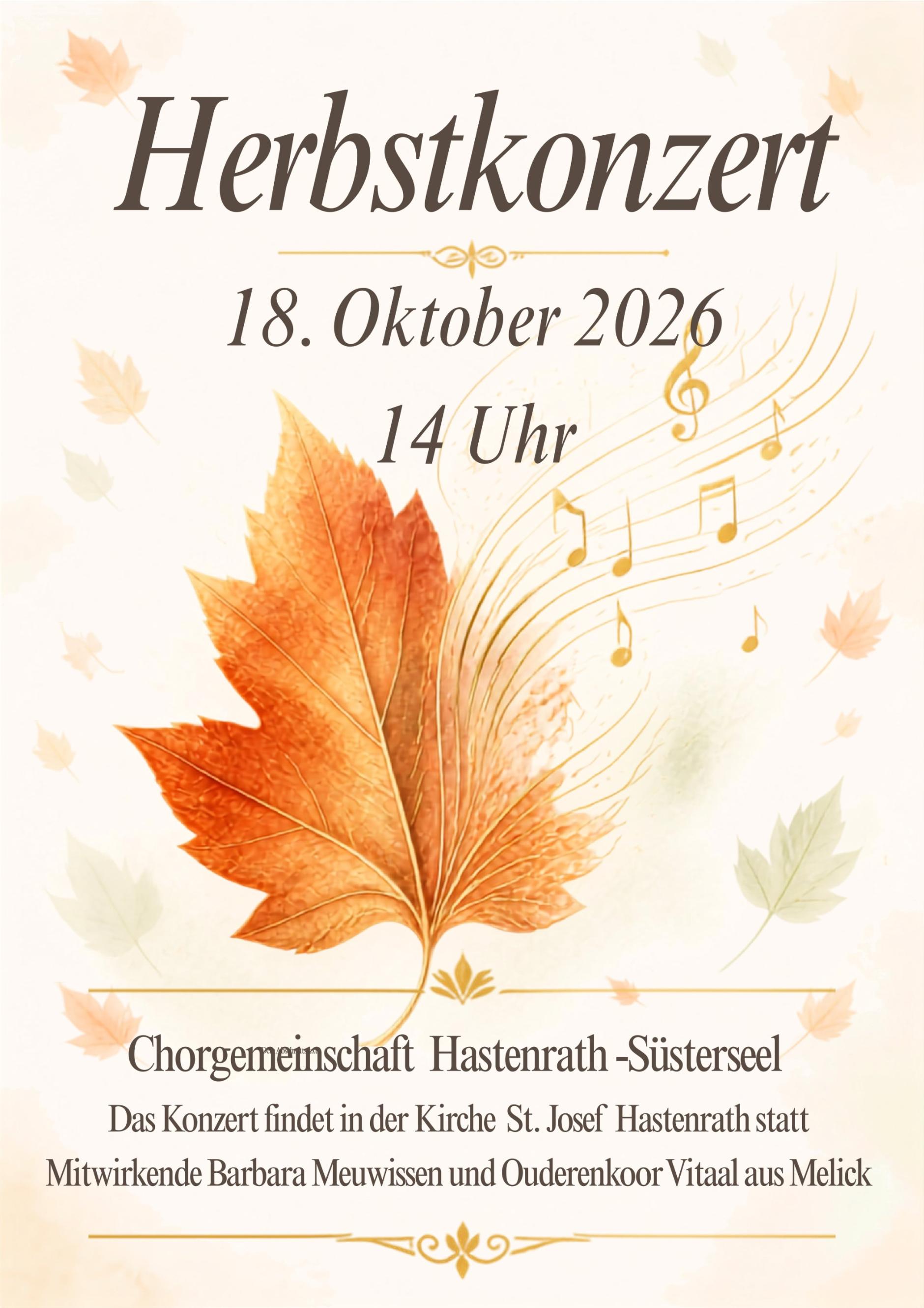 Herbstkonzert-Plakat (c) Harald Faltyn